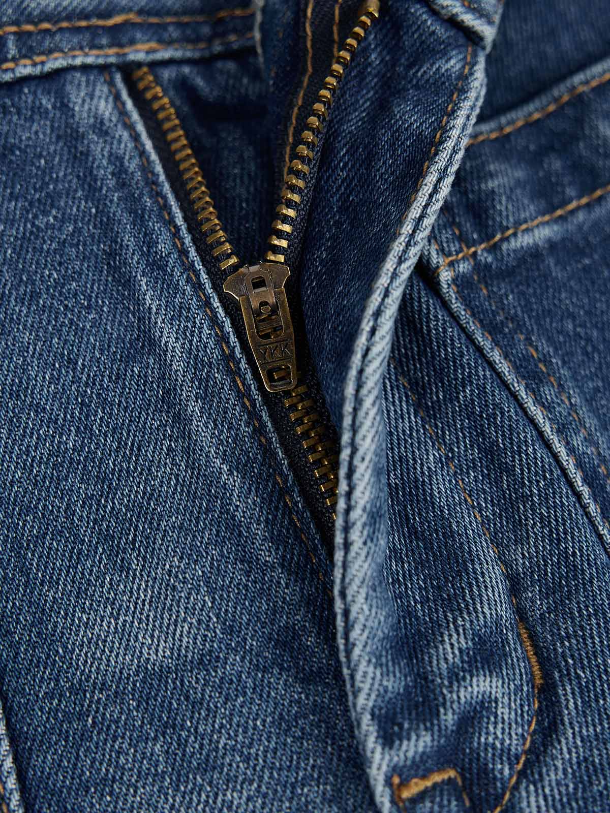 ASOBIO High-Rise Patch Pocket Flare Jean