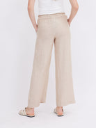 Mid-Rise Loose Straight Linen Pants