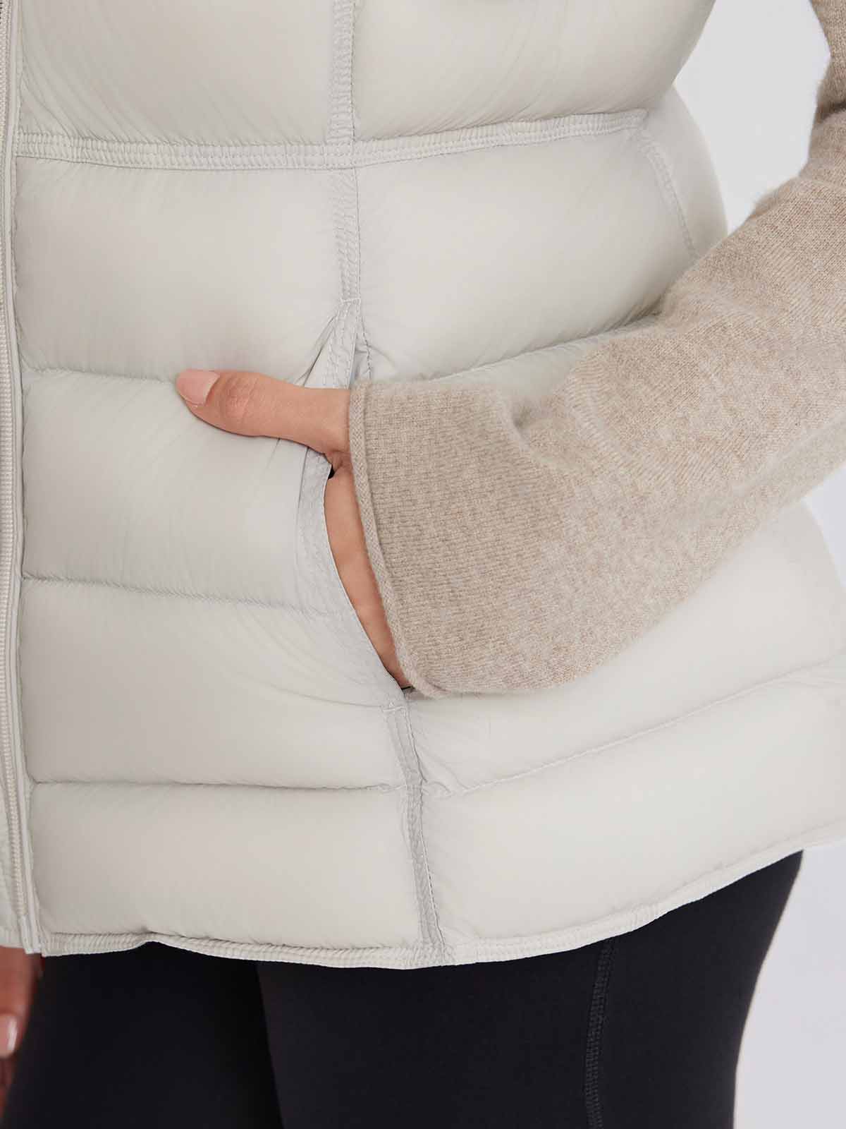 ASOBIO Lightweight Premium Down Puffer Hooded Vest