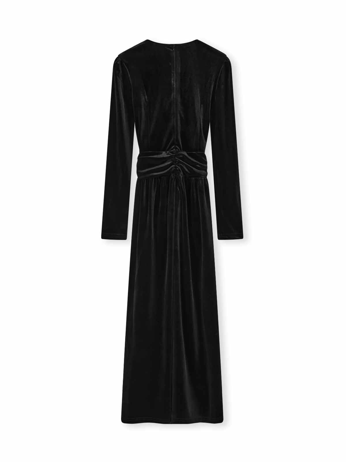 ASOBIO Velvet Twist-Front Maxi Dress