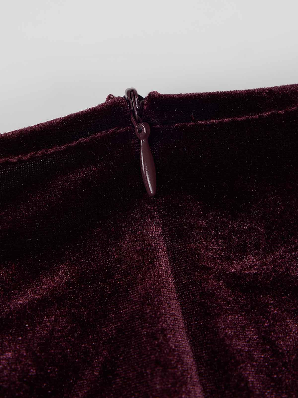 ASOBIO Velvet Twist-Front Maxi Dress