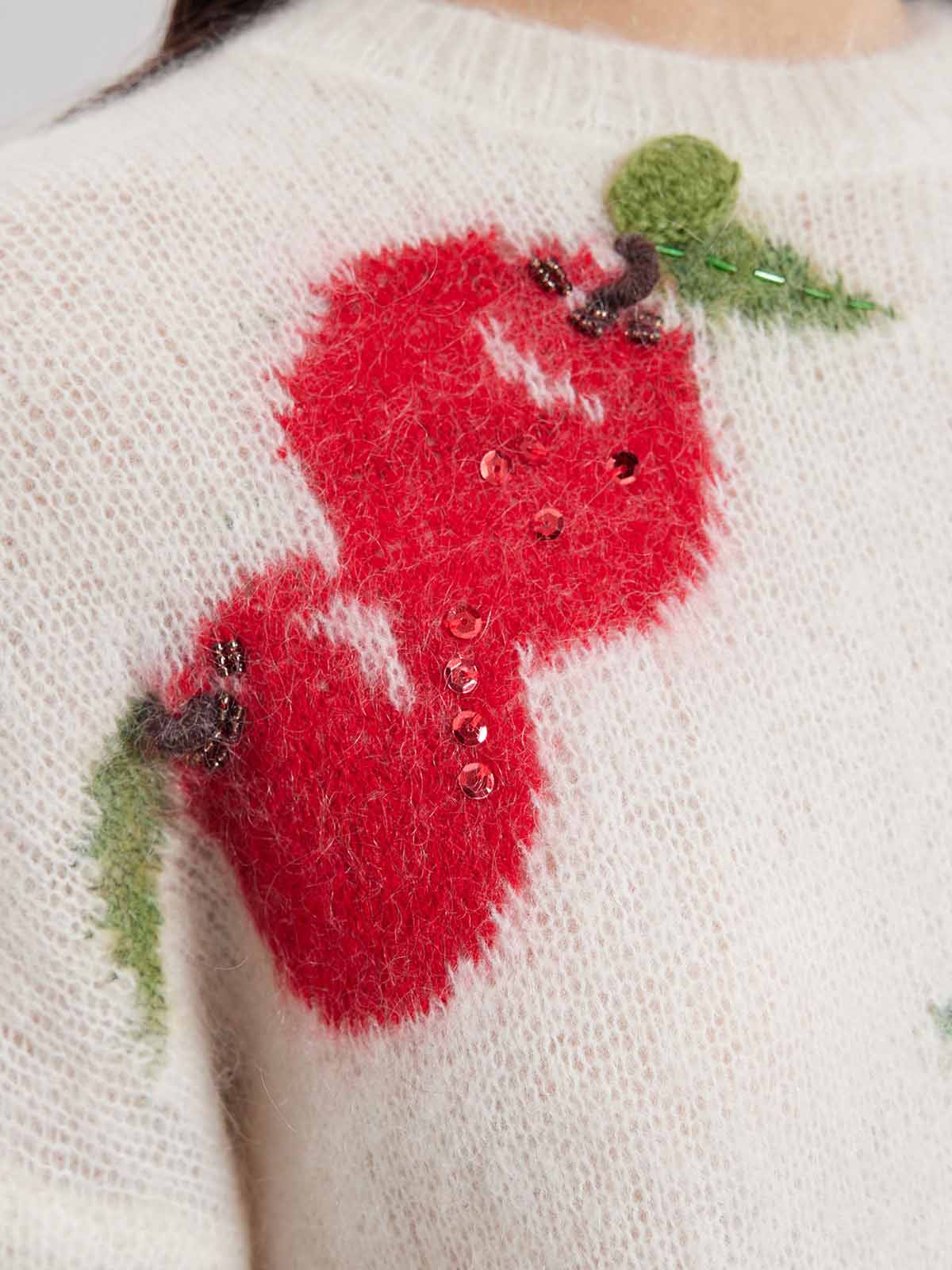 ASOBIO Mohair-Blend Pullover Sweater