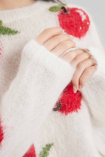 ASOBIO Mohair-Blend Pullover Sweater