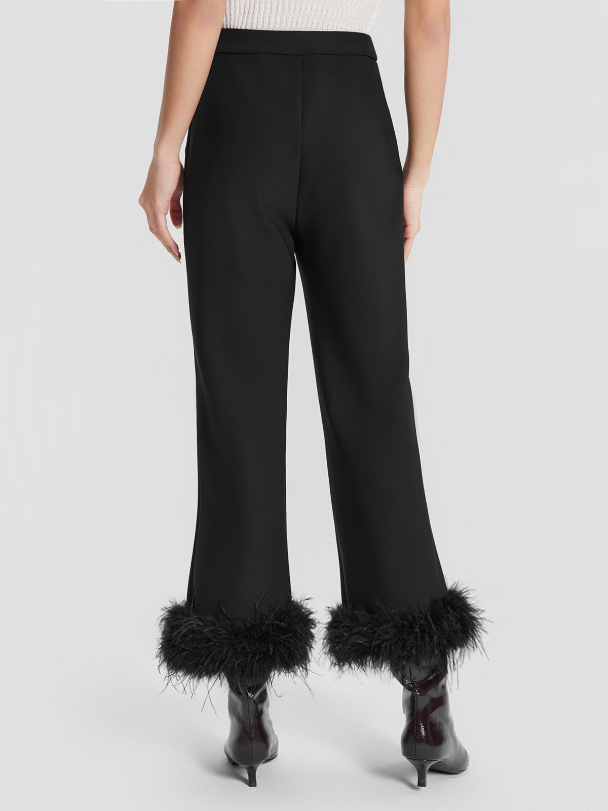 ASOBIO Feather Flare Cropped Pants