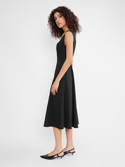 ASOBIO Cap Sleeve A-Line Midi Dress