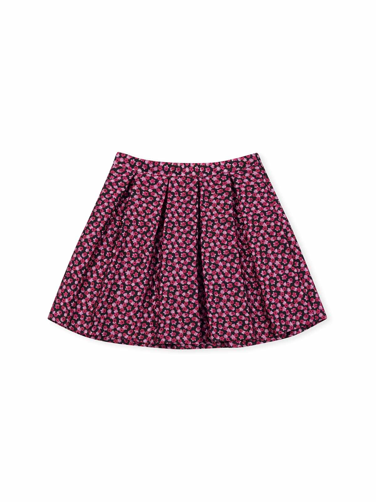 ASOBIO Jacquard Short Pleated Skirt