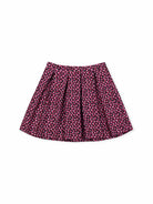 ASOBIO Jacquard Short Pleated Skirt