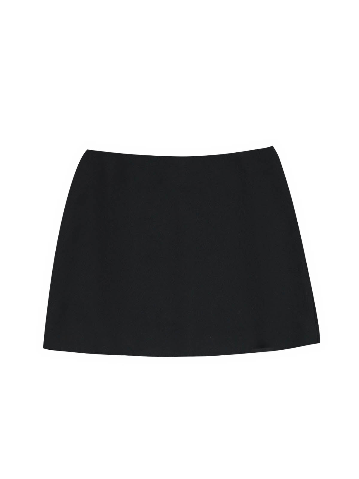 ASOBIO Mid-Rise Slim-Fit H-Line Mini Skirt