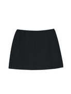 ASOBIO Mid-Rise Slim-Fit H-Line Mini Skirt