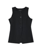 ASOBIO Slim-Fit Crewneck Button-Up Suit Vest