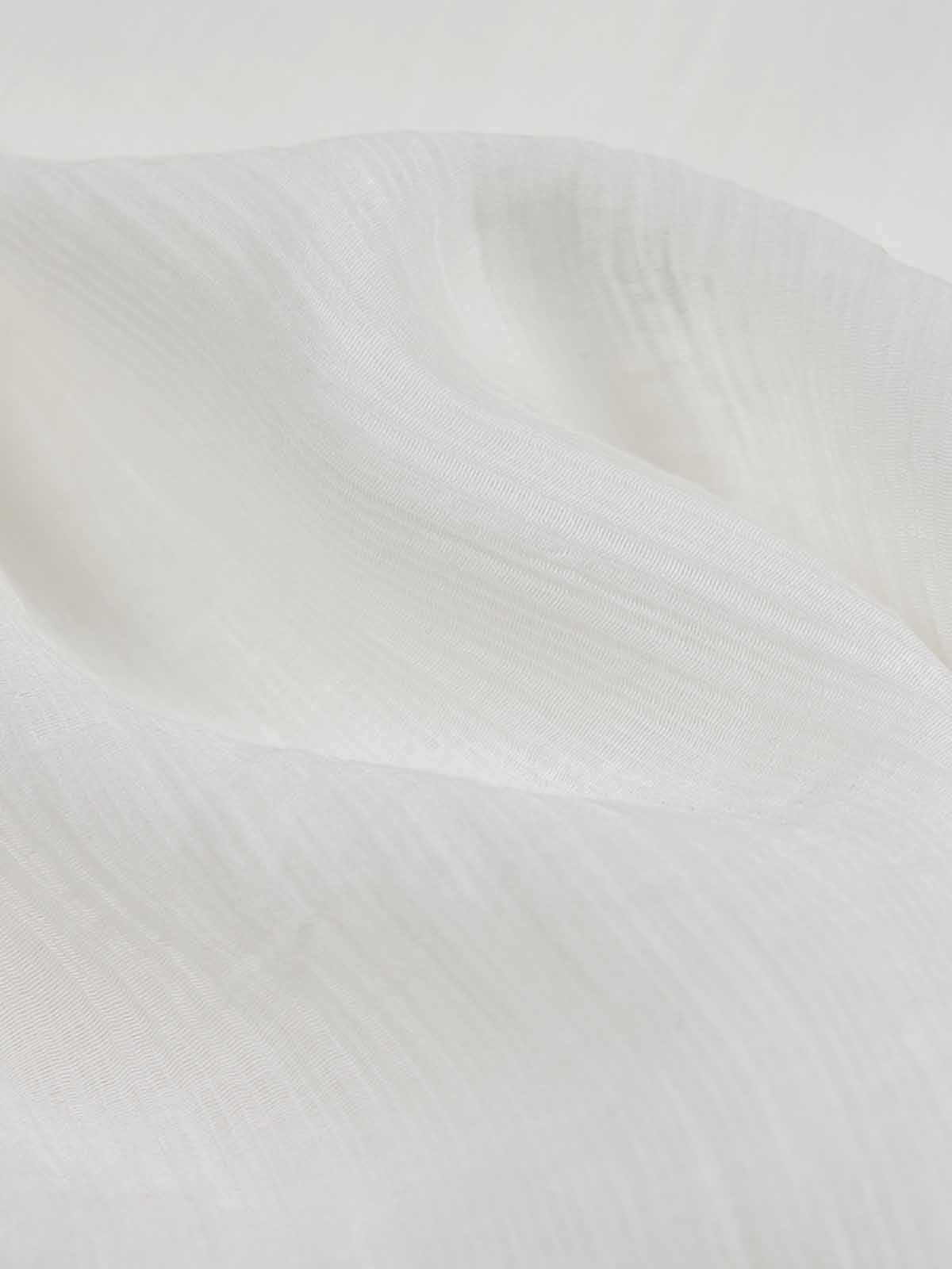 Tencel Textured Pleated Neck Blouse