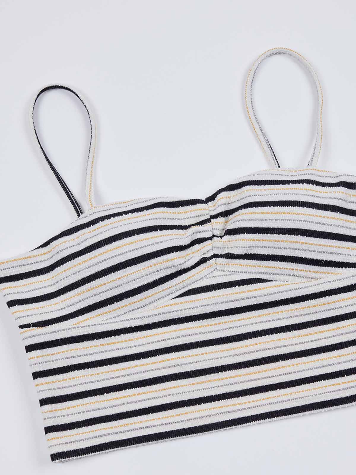 ASOBIO Knitted Pleated Cami Tank