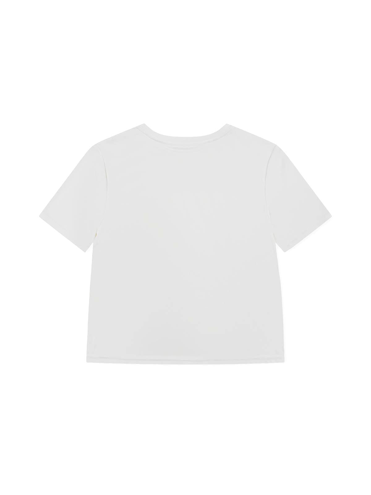 ASOBIO Knitted Short-Sleeve Round Neck T-Shirt