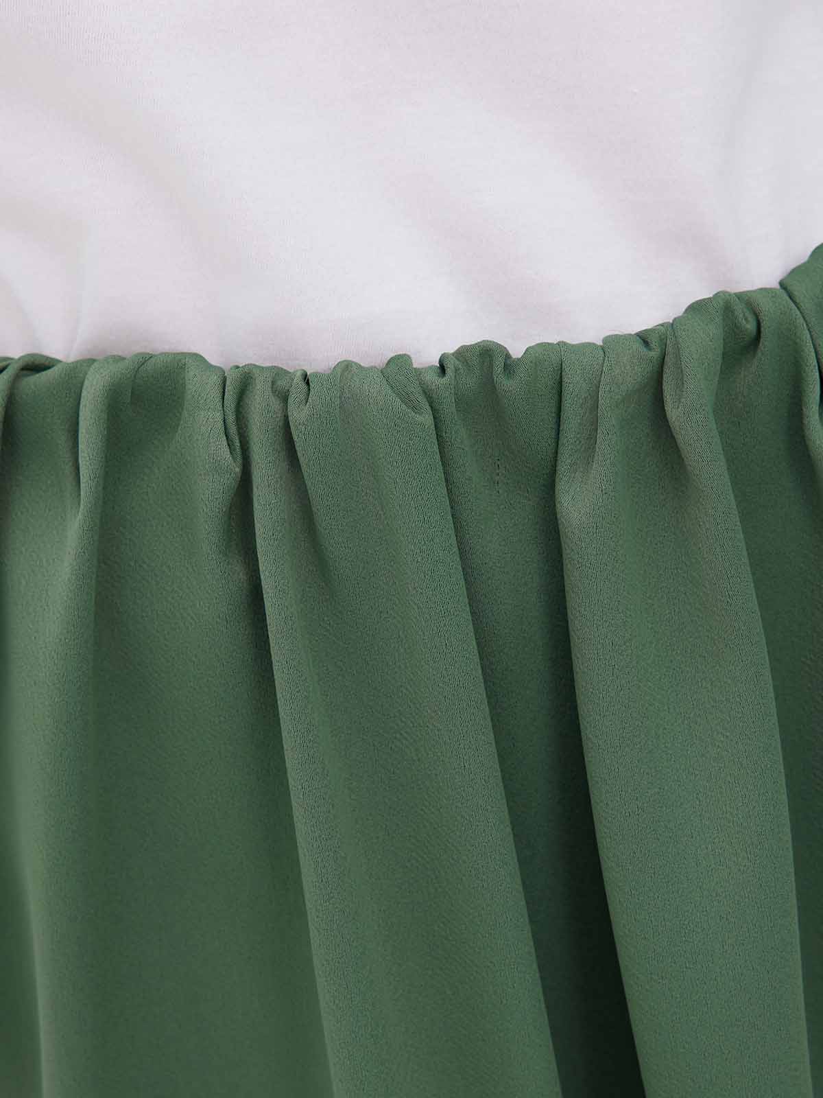 ASOBIO Satin Bubble Mini Skirt with Shorts