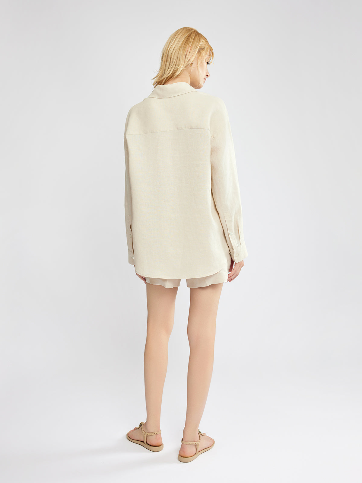 100% Linen Button-Up Shirt