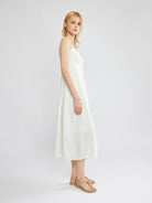 Linen Tiered Midi Dress
