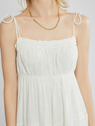 Linen Tiered Midi Dress