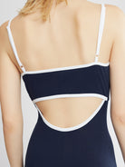 ASOBIO Cutout Linen Midi Dress