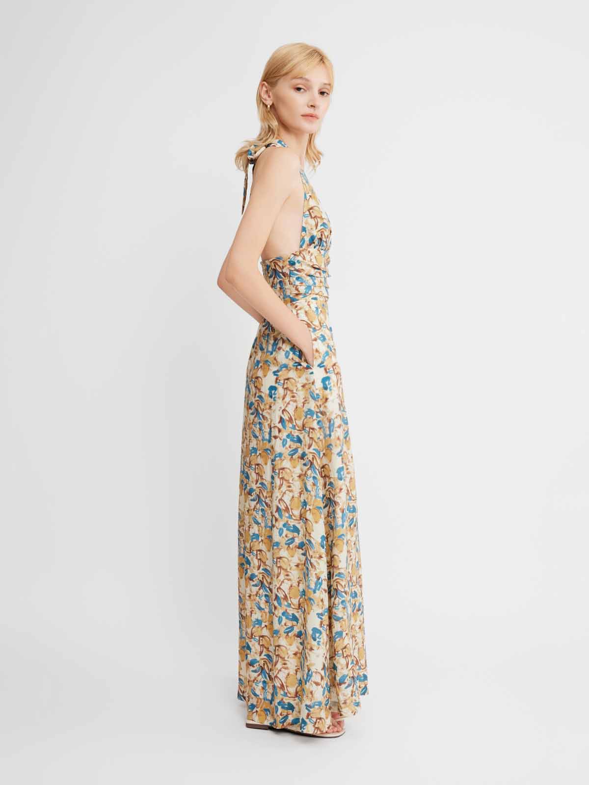 ASOBIO Halterneck Maxi Dress