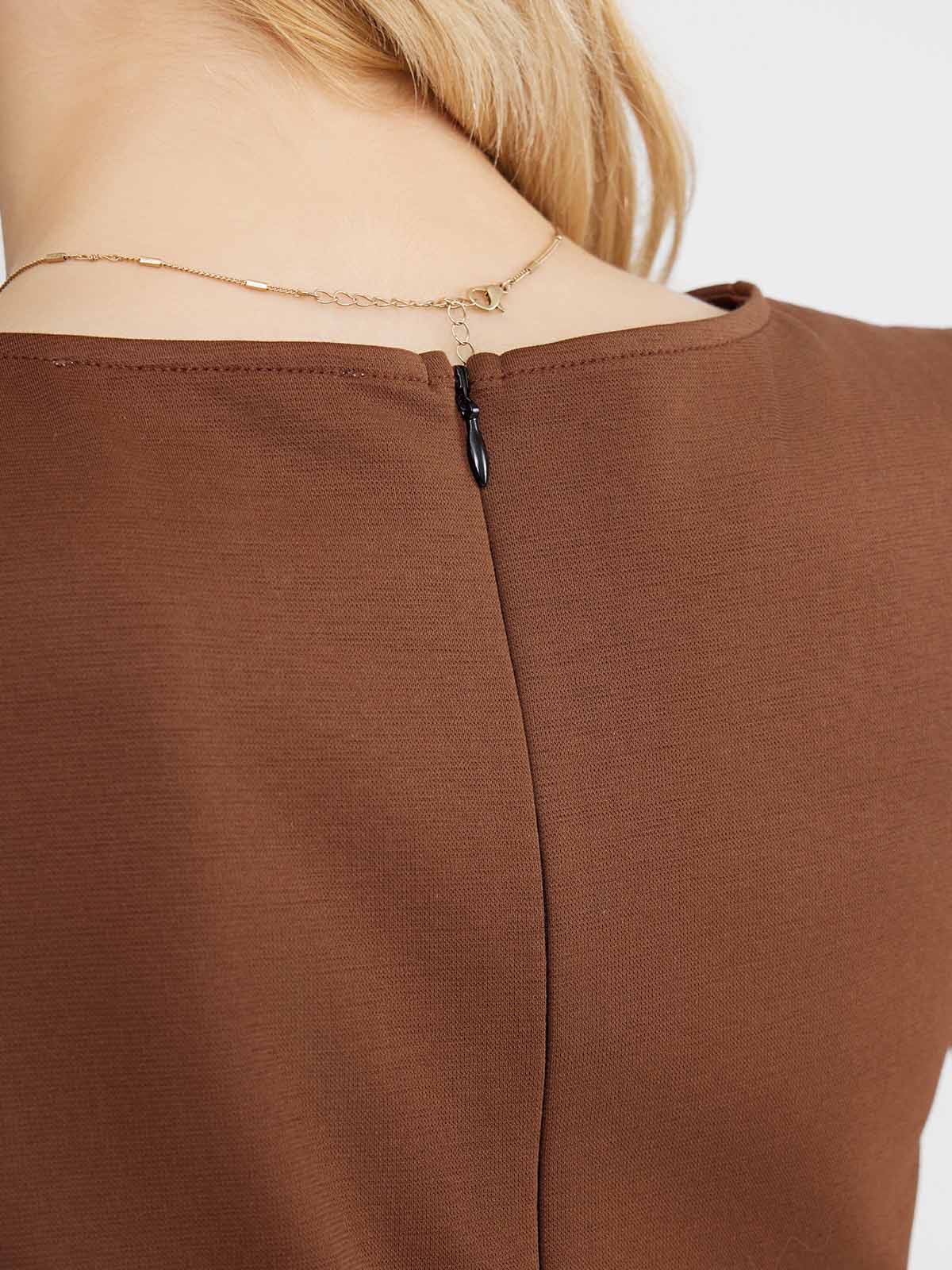 ASOBIO Sleeveless Knot-Neck Knit Jumpsuit