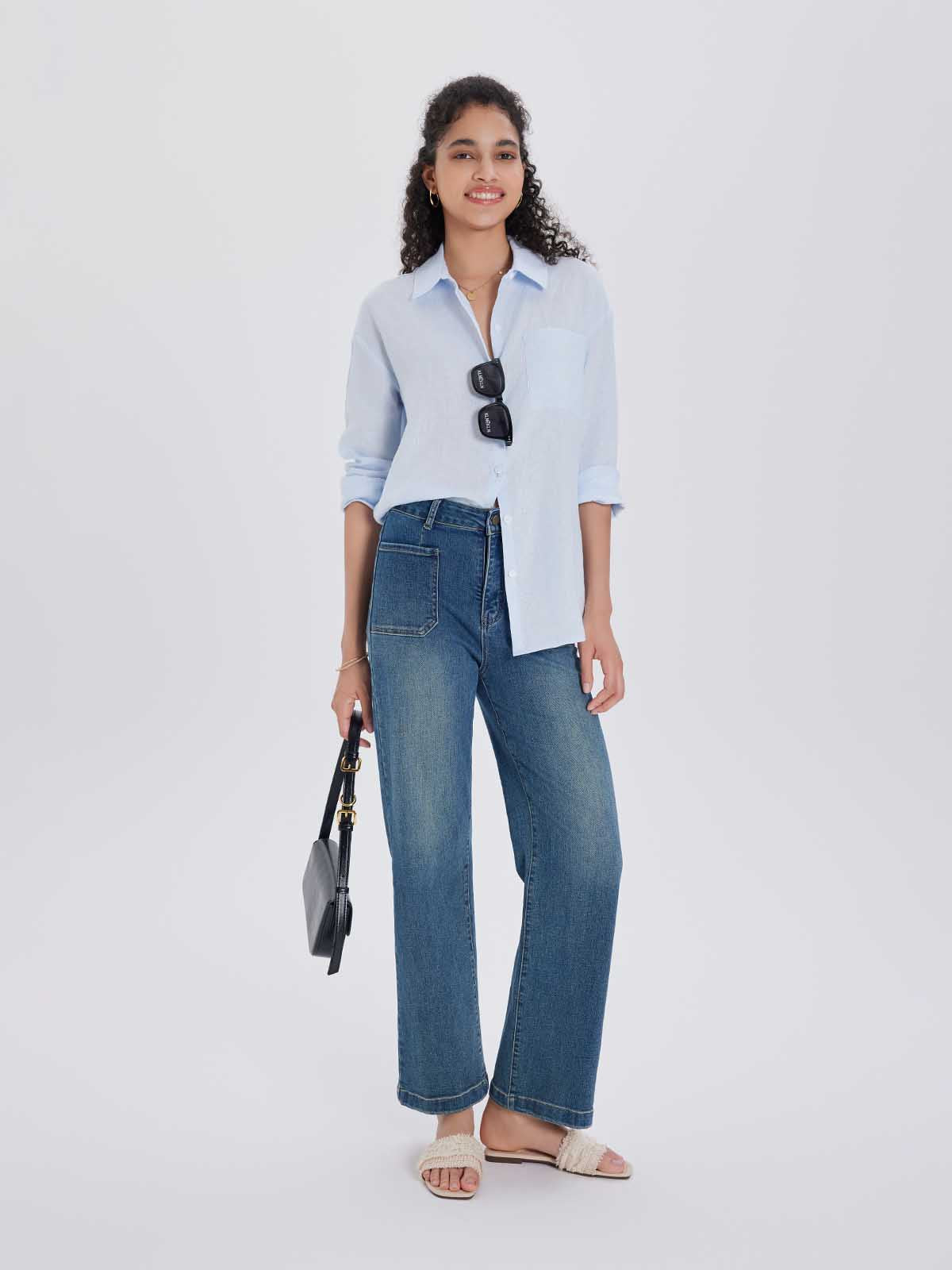  100% Linen Button-Up Shirt