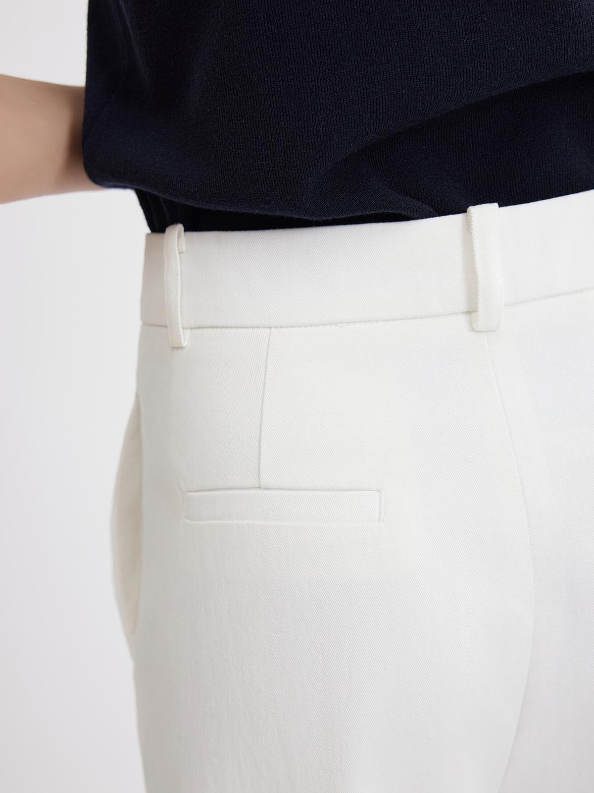 ASOBIO 100% Cotton Barrel-Leg Pants