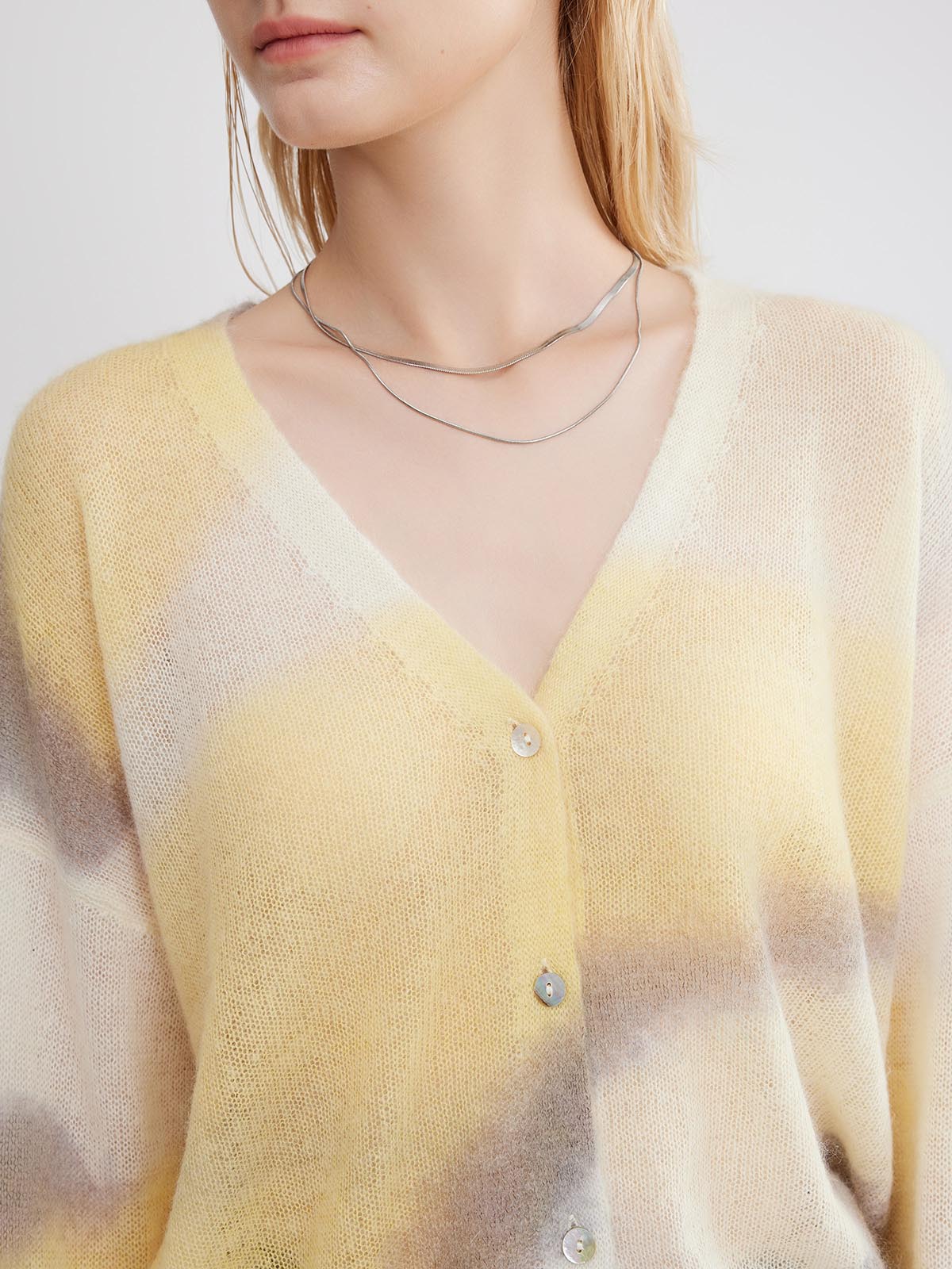 ASOBIO Alpaca Wool Blend Cardigan