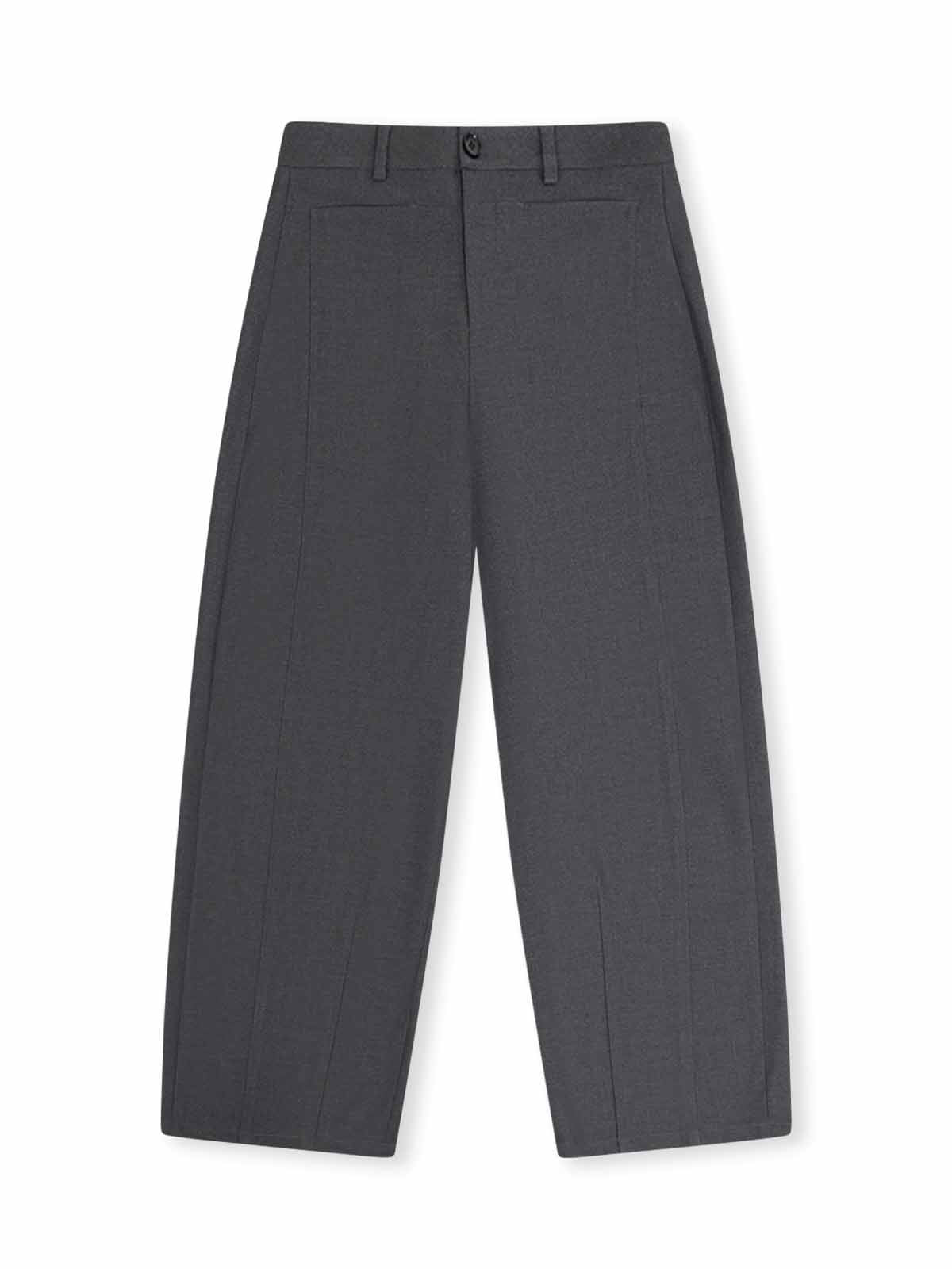 ASOBIO Flat-Waist Wide-Leg Trousers