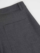 ASOBIO Flat-Waist Wide-Leg Trousers
