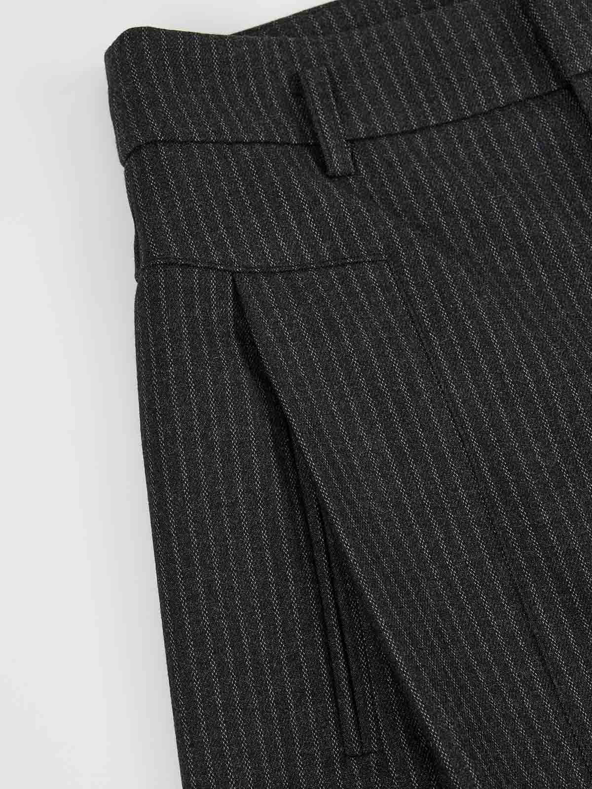 ASOBIO Effortless Pant Pinstripe Wide-Leg Trousers