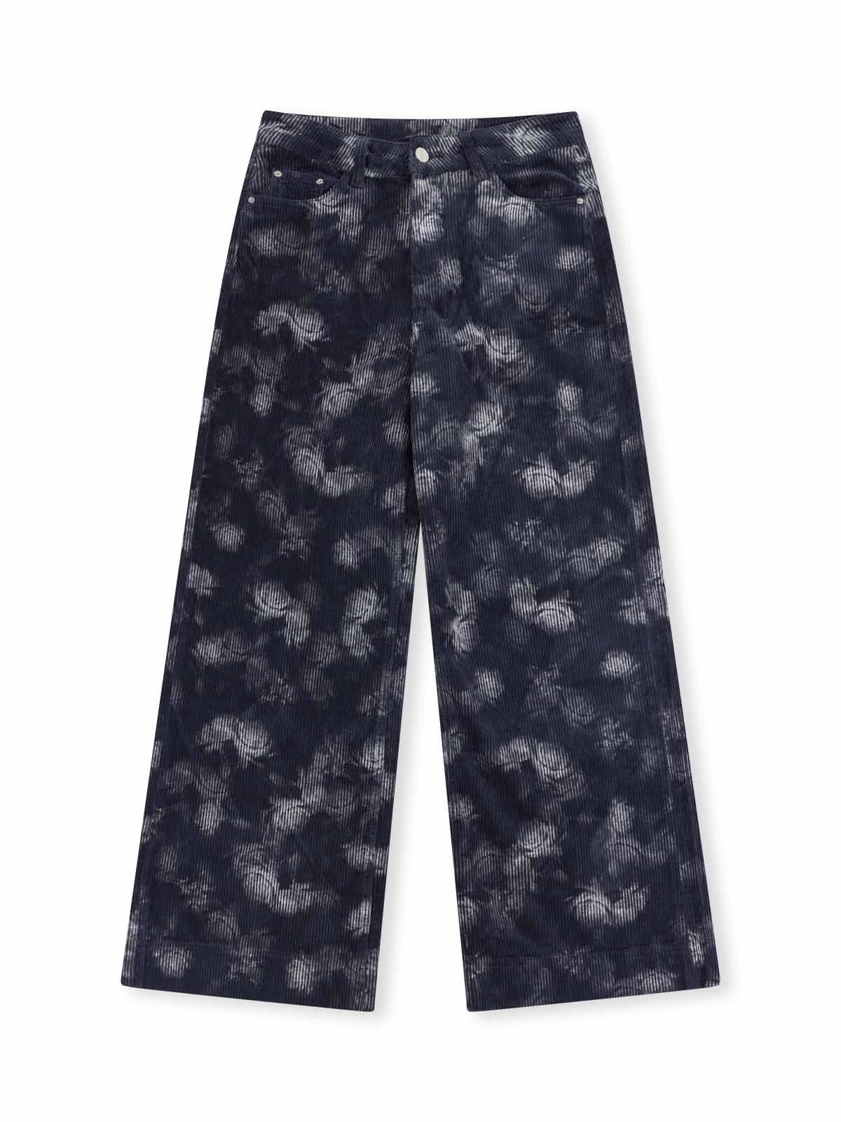 ASOBIO Printed Corduroy Pants