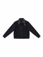 ASOBIO Wool-Blend Denim Trucker Jacket
