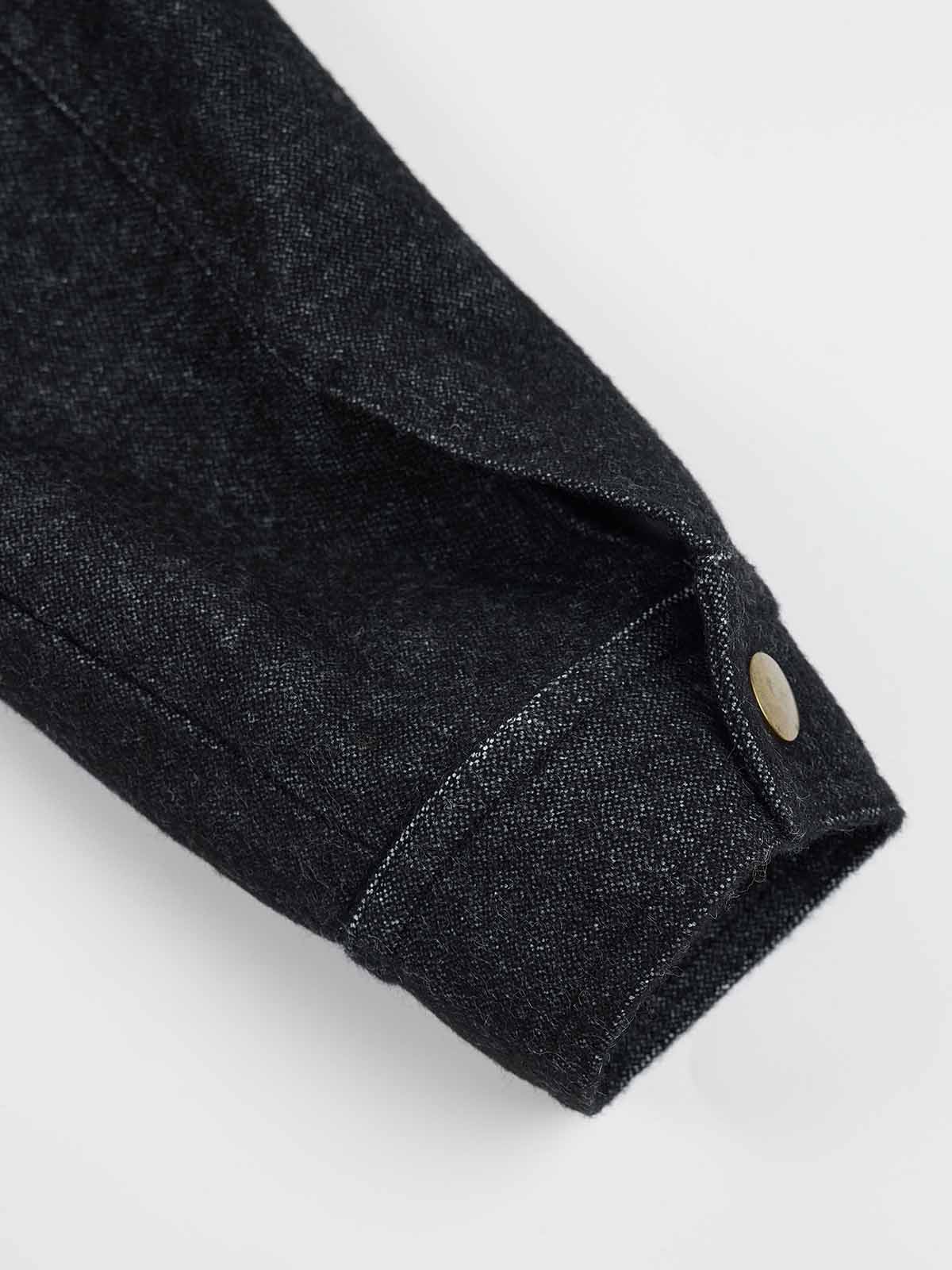 ASOBIO Wool-Blend Denim Trucker Jacket