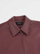 ASOBIO Faux Leather Collared Vest
