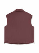ASOBIO Faux Leather Collared Vest