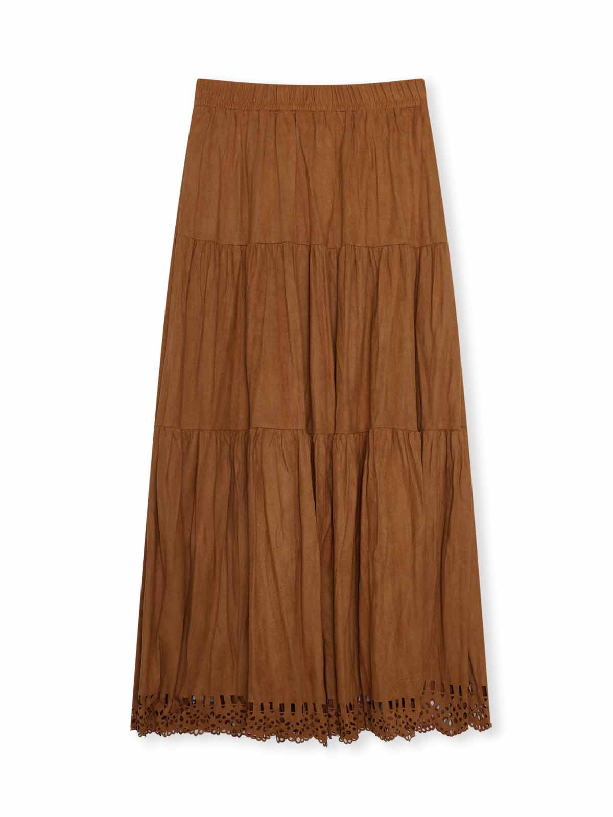 ASOBIO Tiered Gradient Maxi Skirt