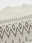 ASOBIO Geometric Yak Wool Sweater