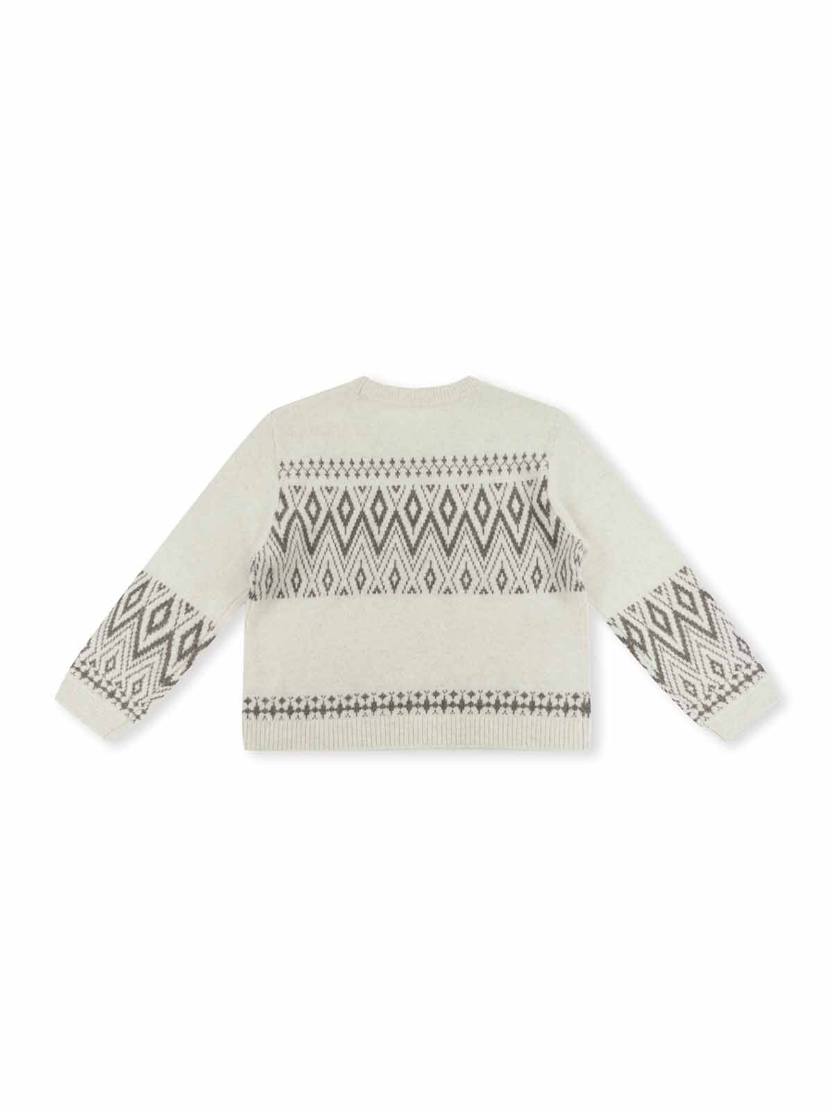 ASOBIO Geometric Yak Wool Sweater