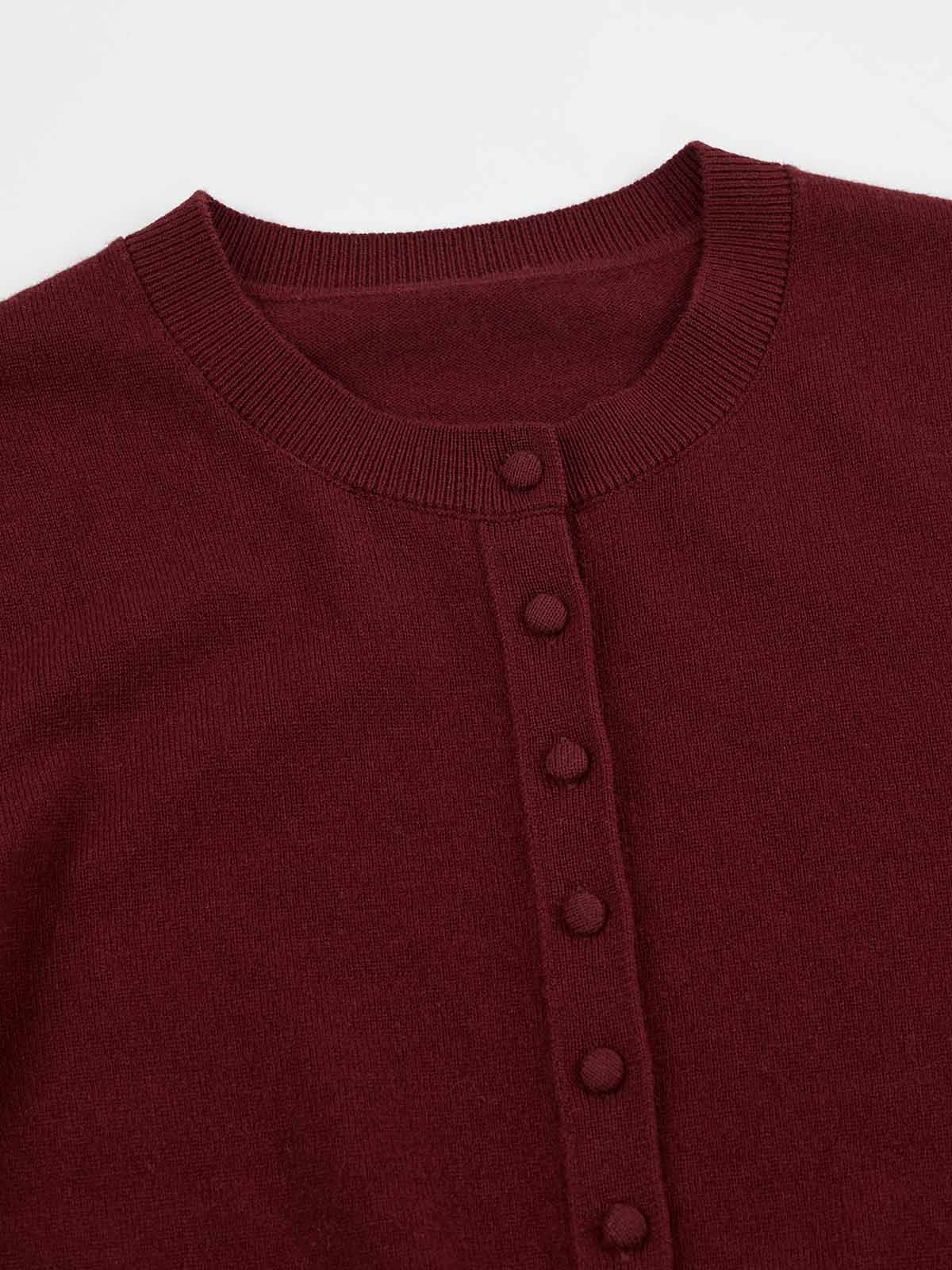 ASOBIO 100% Wool Cardigan