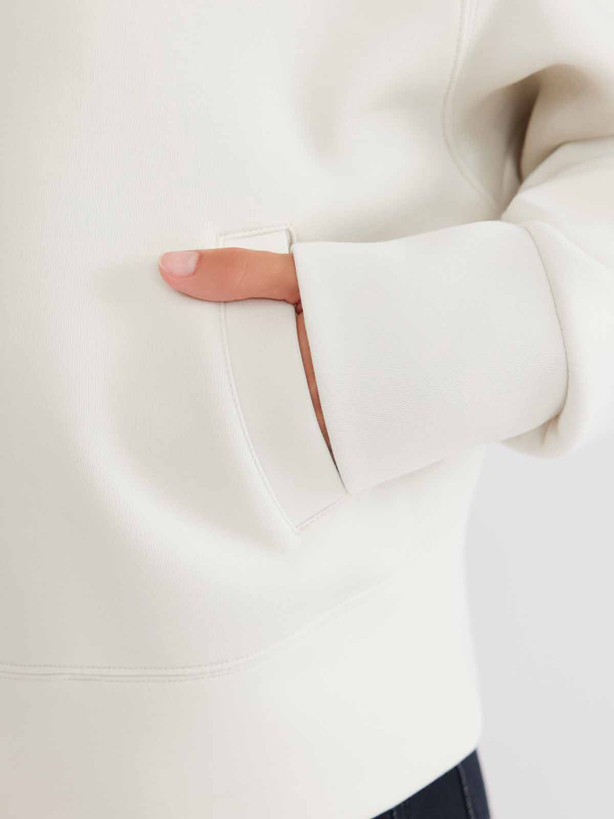 ASOBIO Stand-Collar Two-Way Zip Sweat Jacket