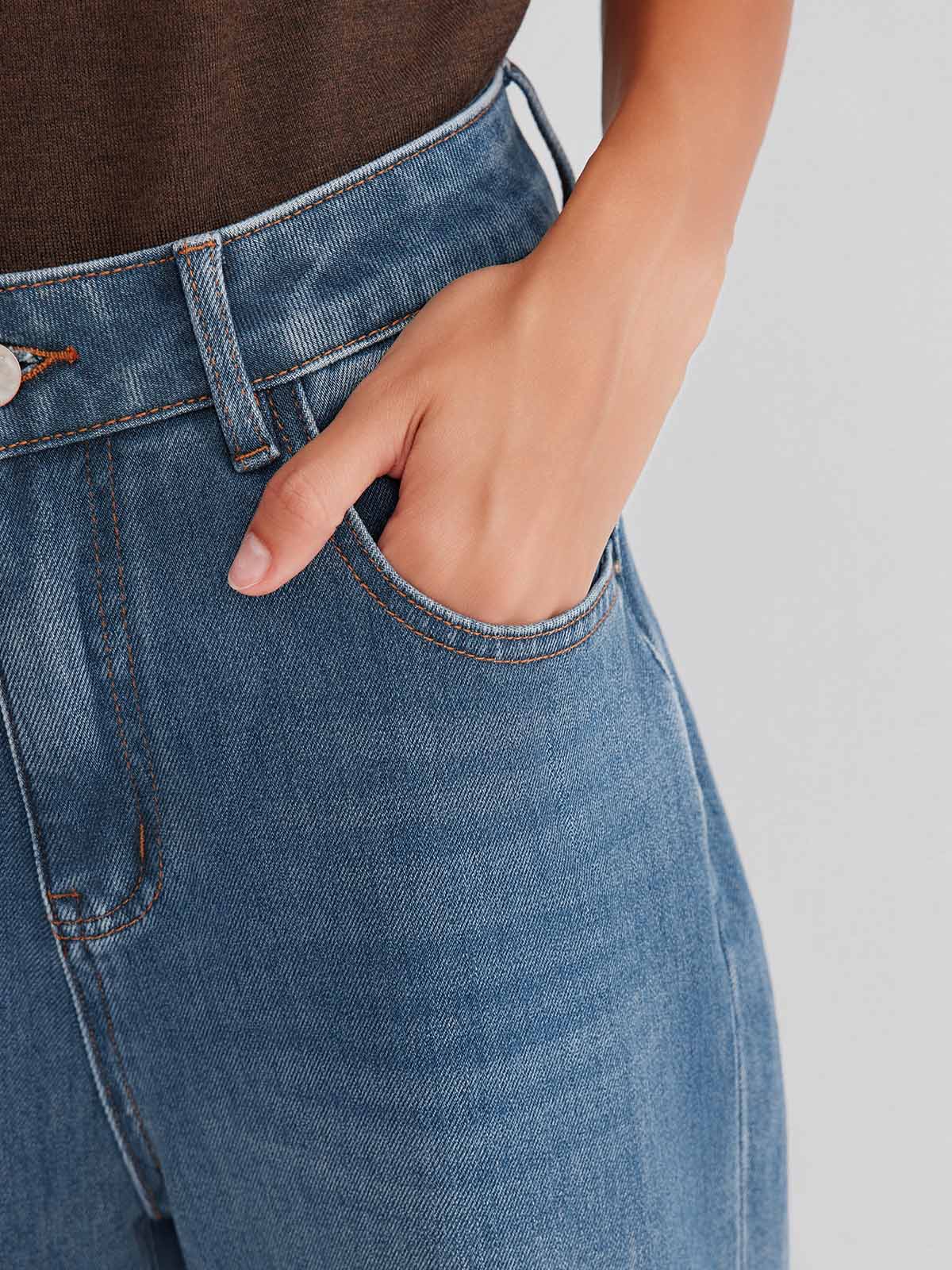 ASOBIO Straight-Leg Stretch Jeans