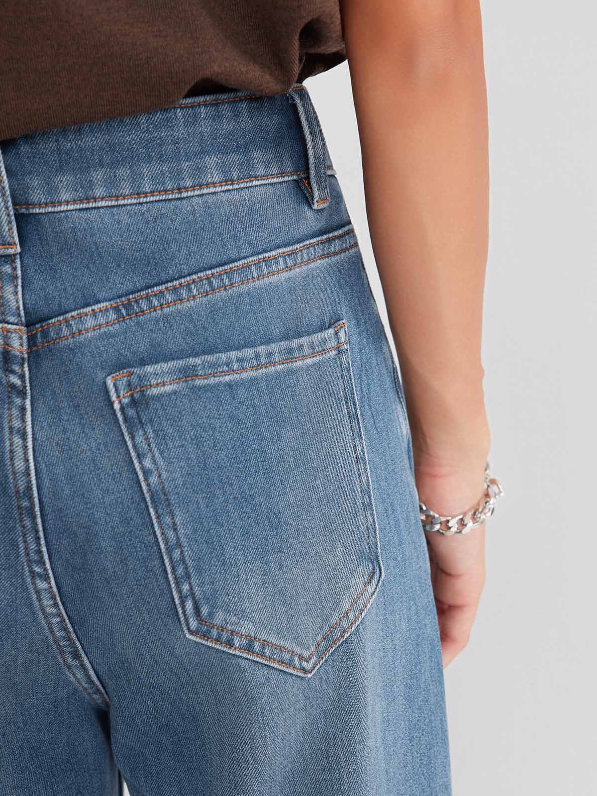 ASOBIO Straight-Leg Stretch Jeans