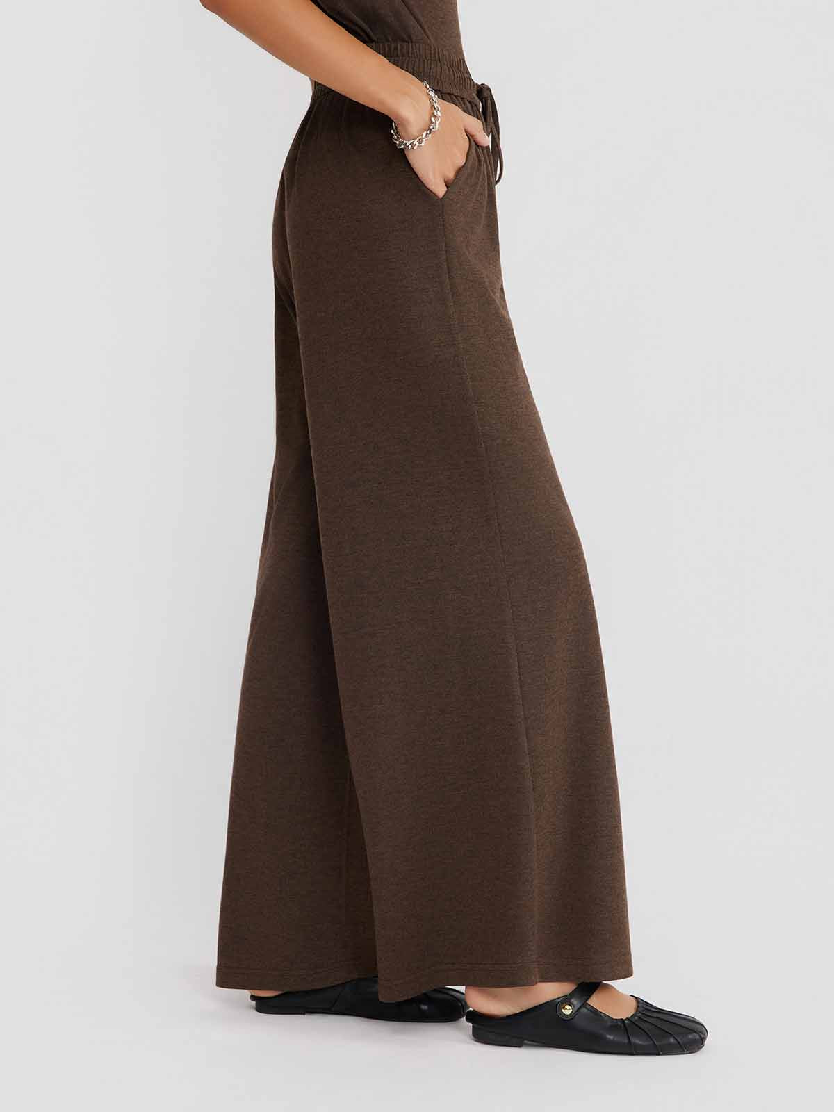 ASOBIO Wool Blend Knit Pants