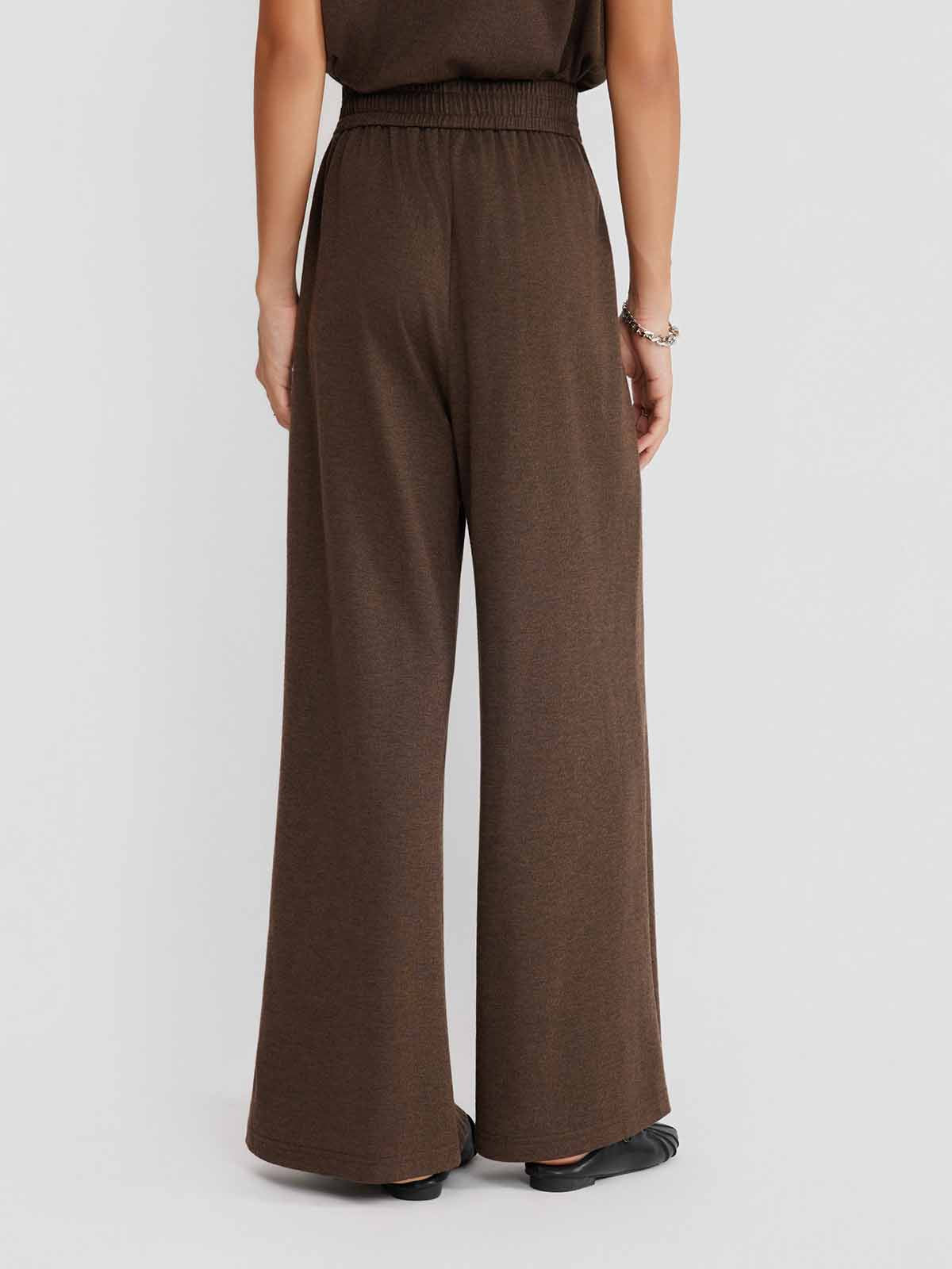 ASOBIO Wool Blend Knit Pants