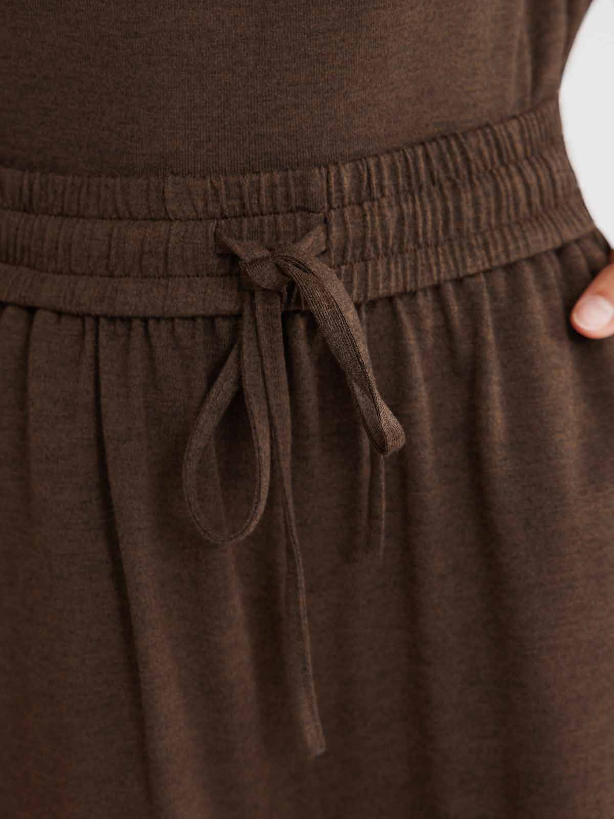 ASOBIO Wool Blend Knit Pants