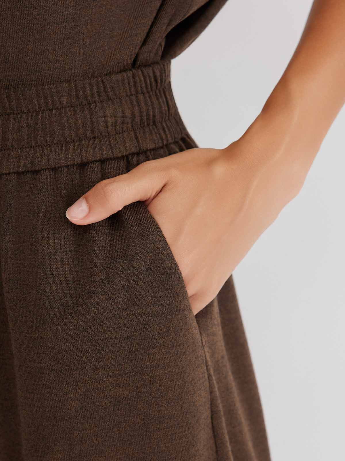 ASOBIO Wool Blend Knit Pants