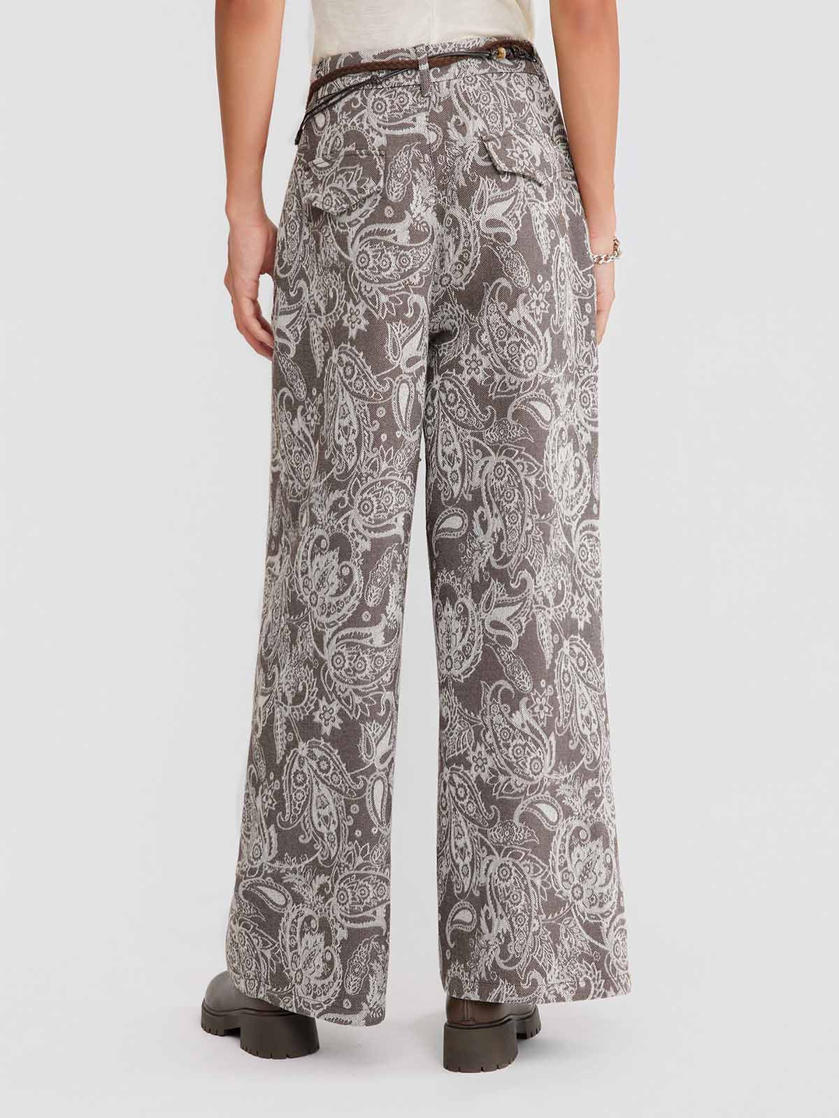 ASOBIO Paisley Print Pants