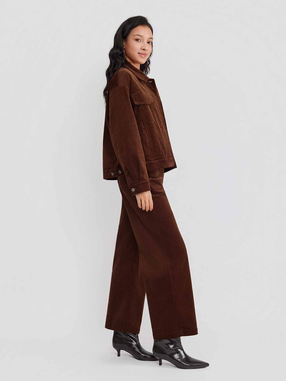 ASOBIO Corduroy Short Jacket