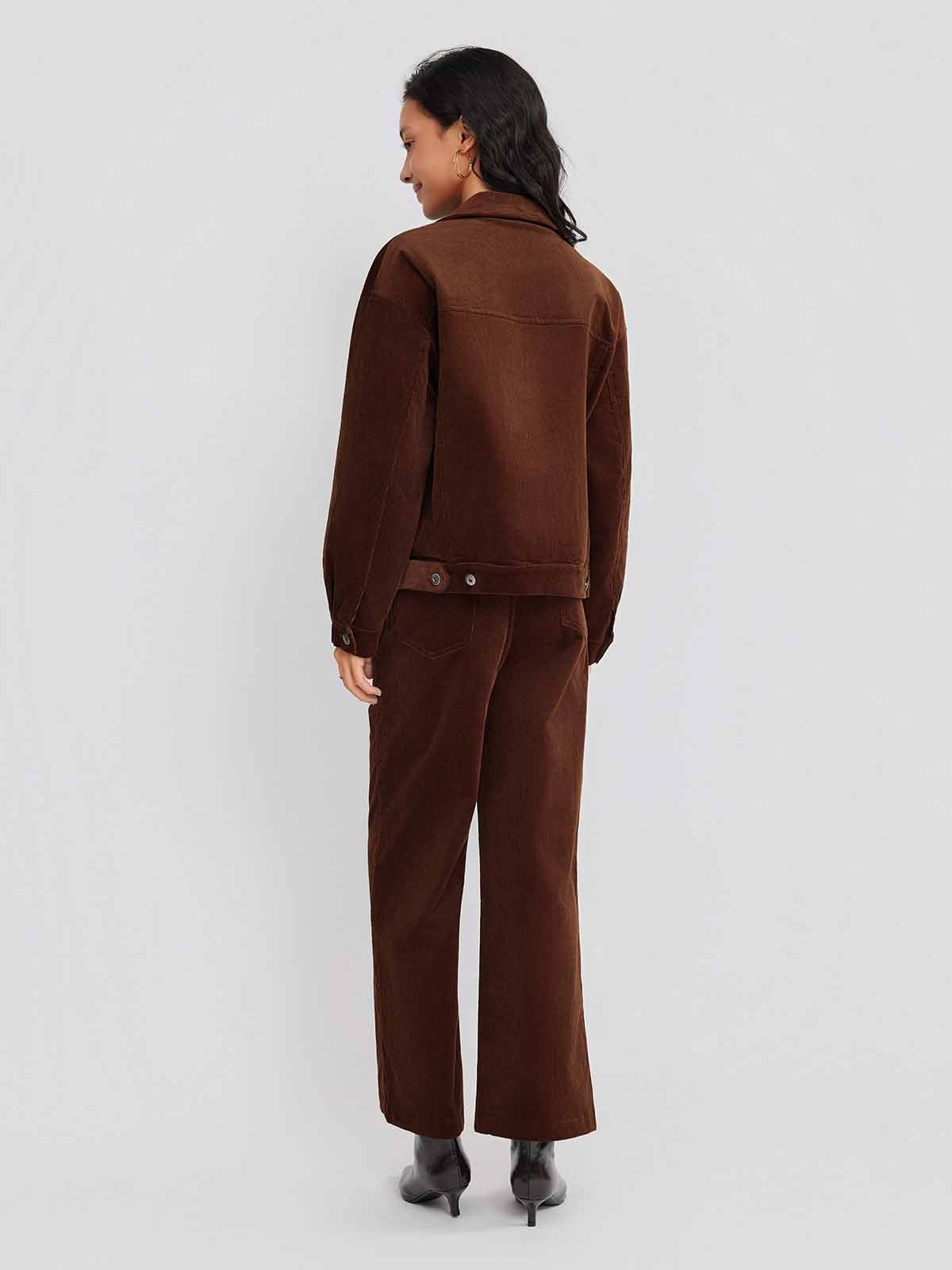 ASOBIO Corduroy Short Jacket