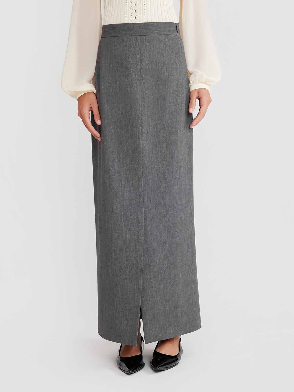 ASOBIO Double-Slit Maxi Skirt